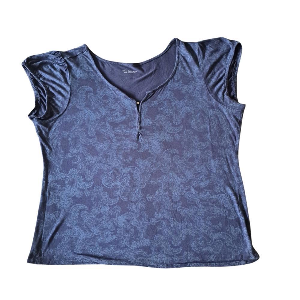 Calvin Klein Jean's Women's size large Blue shirt for summer.